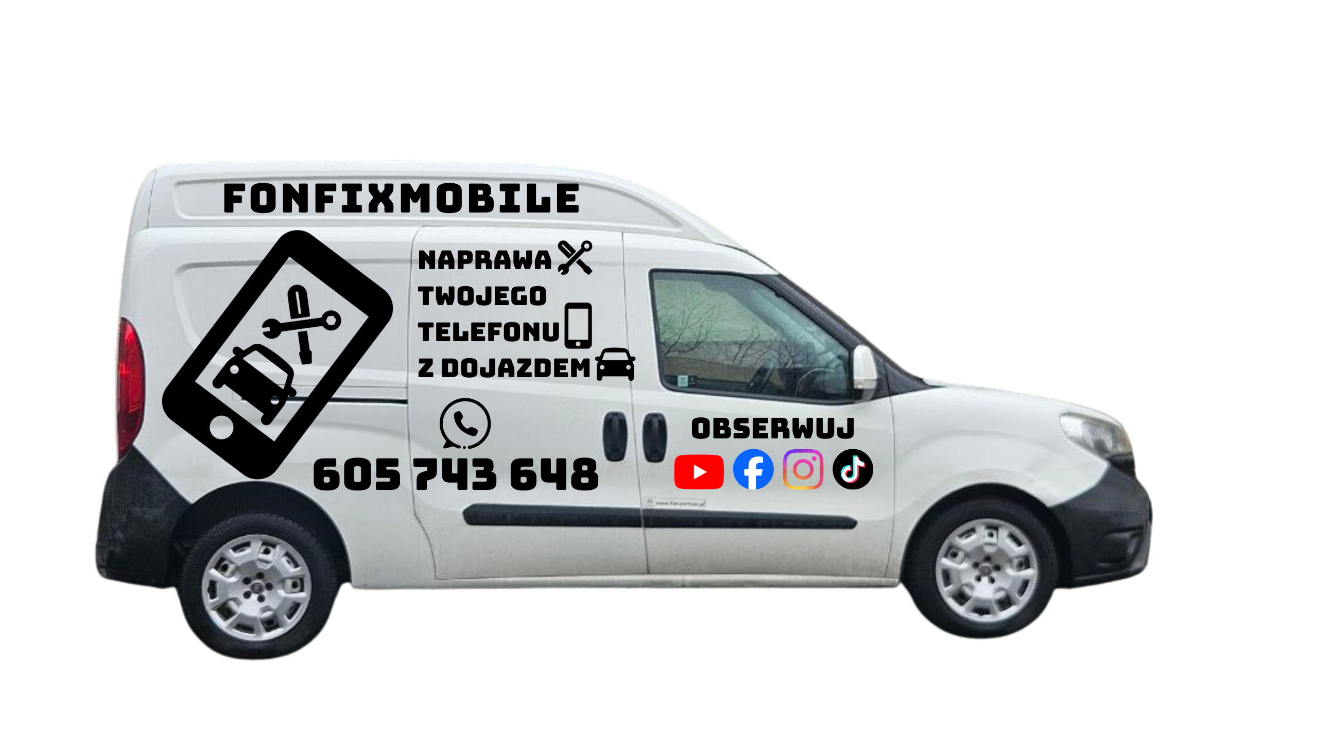 Auto serwisowe FONFIXMOBILE – prawa strona