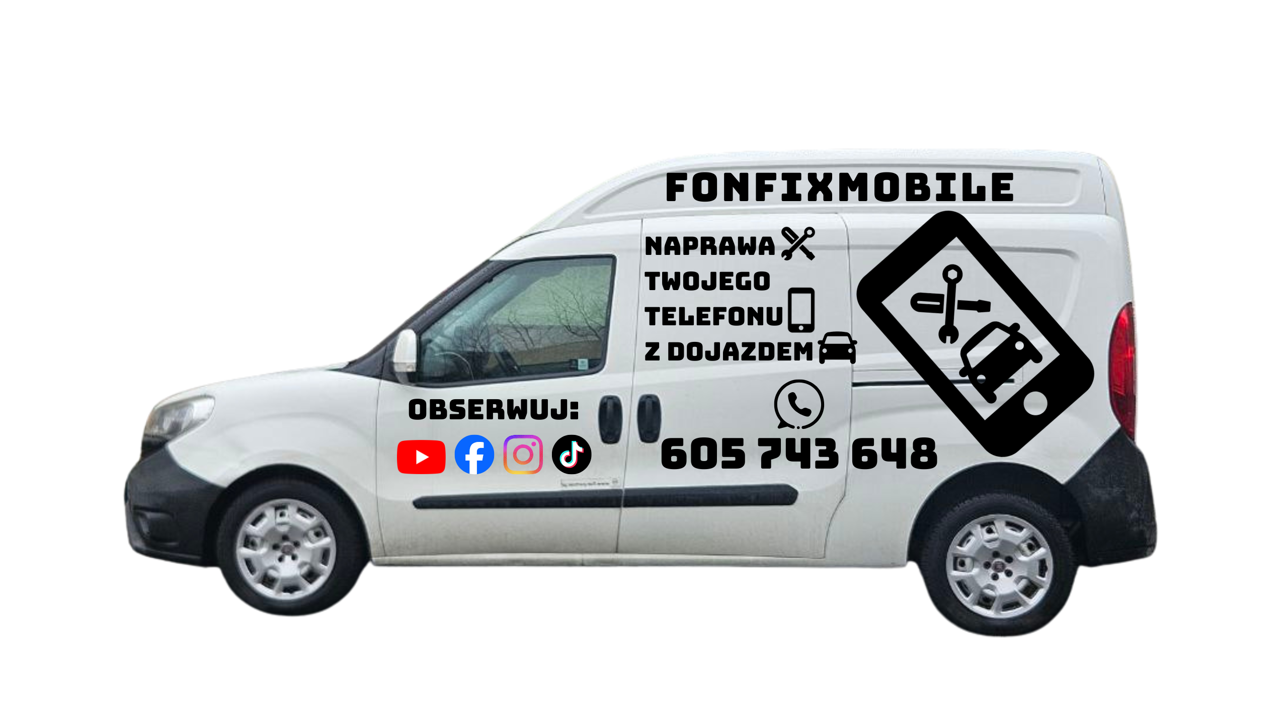 Auto serwisowe FONFIXMOBILE – lewa strona